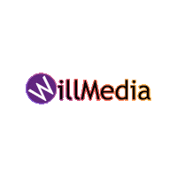 WillMedia logo neon willmedia Sticker