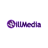 WillMedia logo neon willmedia Sticker