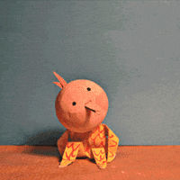 stop-motion bird GIF by Philippa Rice