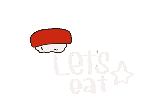 Sushi Eat Sticker by RedShellSushi