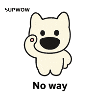 No Way Dog GIF by SUPWOW