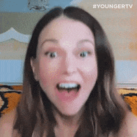 Surprised Sutton Foster GIF by YoungerTV