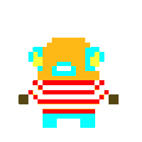 Shark 8Bit Sticker by Chromosphere