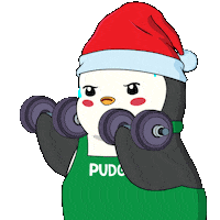 Work Out Fitness Sticker by Pudgy Penguins
