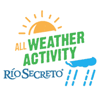 Riviera Maya Rain Sticker by Río Secreto