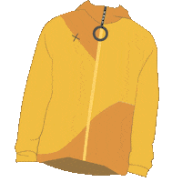 Jacket Zip Sticker by KAFT