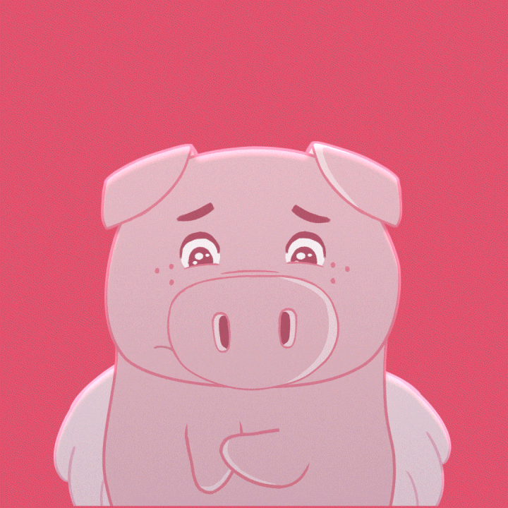 Sad Flying Pig GIF by PositivelyPigasus