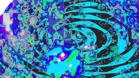infinitycat giphygifmaker trippy psychedelic guitar GIF
