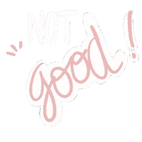 This Is Not Good Sticker by bvaras.es