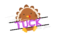 Turkey Tuck Sticker by Haute Barre Studio