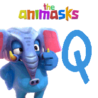 Happy Knockout Sticker by The Animasks