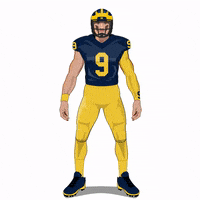 Go Blue Michigan Wolverines GIF by SportsManias
