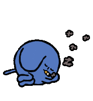 Dog Sleep Sticker by Andrew Onorato