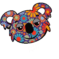 KoalaPuffs flowers koala puffs koala puffs Sticker