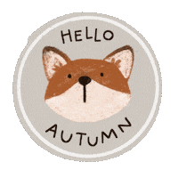 Fall Season Fox Sticker