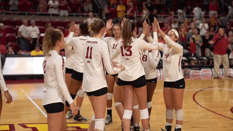 cyclonestv giphyupload high five GIF