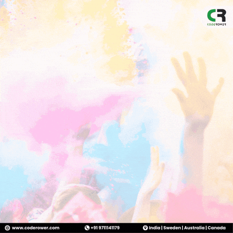 Holi Festival GIF by CodeRower