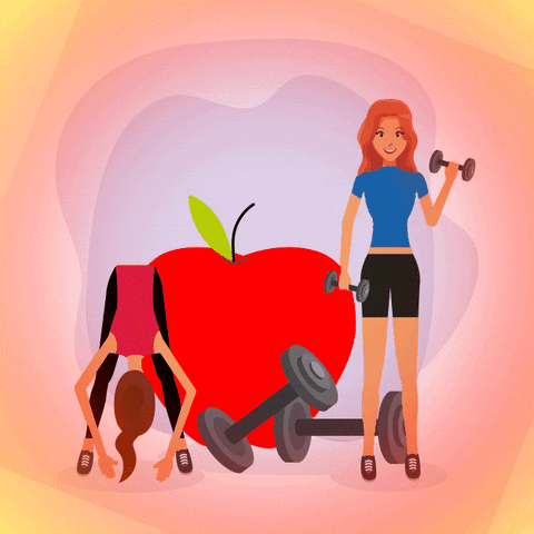 odetastuikysrose giphyupload animation workout exercise GIF