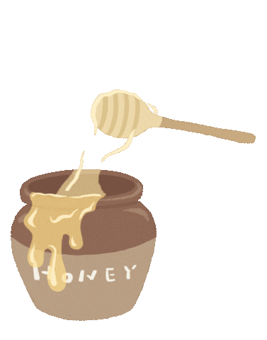 sloth_tw giphyupload 可愛い 手描き ハチミツ Sticker