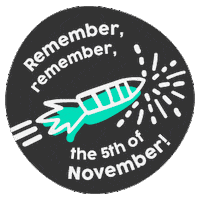 Guy Fawkes Rocket Sticker by TheSkillsNetwork