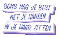 Hair Haar Sticker by AndrelonNL
