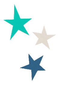 bakuestudio cute blue green star Sticker