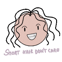 Girl Hair Sticker
