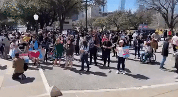 Protesters Rally at Texas State Capitol to Support Transgender Youth After Governor's 'Child Abuse' Directive