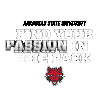 Red Wolves A-State Sticker by Arkansas State University