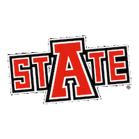 Red Wolves A-State Sticker by Arkansas State University