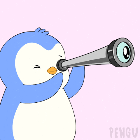 Look Looking GIF by Pudgy Penguins