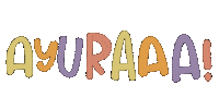 Lettering Omg Sticker