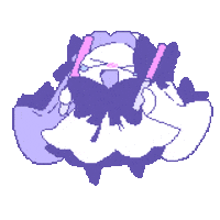 Bunny Glow Stick Sticker