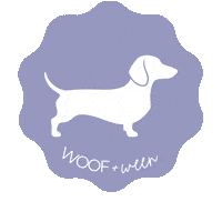 Sausage Dog Dachshund Sticker by WOOF+WEEN