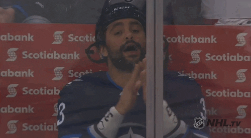 excited winnipeg jets GIF by NHL