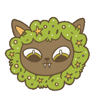 Cat Christmas Sticker