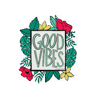 Flowers Chilling Sticker
