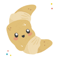 Croissant France Sticker by laughlau