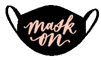 Mask Lettering Sticker
