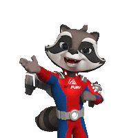 BetFuryGaming hello hi greetings raccoon Sticker