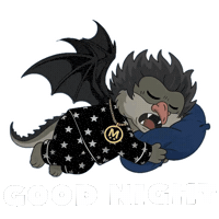 Tired Good Night Sticker