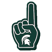 Go Green Michigan State Sticker by College Colors Day
