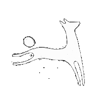 Jumping Shiba Inu Sticker