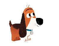 Puppy Tail Wag Sticker