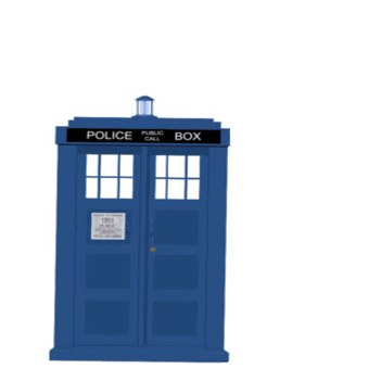 doctor who tardis Sticker