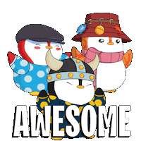 Happy Lets Go Sticker by Pudgy Penguins