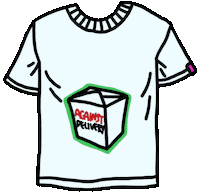 Tshirt Sticker by Against Lab
