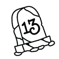 Tough Luck Grave Sticker by Harveys Seatbelt Bag