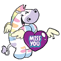 Vermisse Dich Love You Sticker by Pummeleinhorn