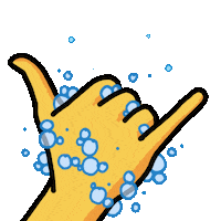 Bubbles Shaka Sticker by eyeloveyou